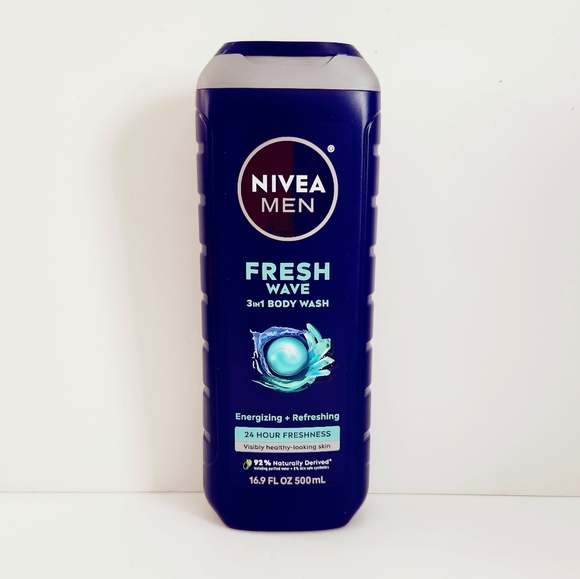 ⭐4/$15 NIVEA Men Fresh Wave Body Wash - Picture 1 of 7
